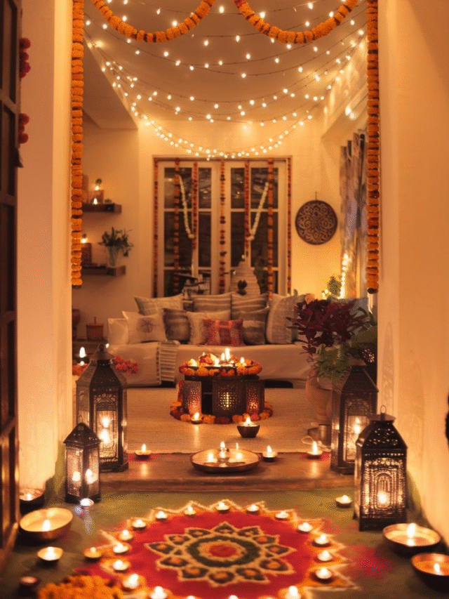 🎉 Festival aa raha hai aur har jagah festive vibes hai! Aise me apne ghar ko sundar aur cozy banane ke liye kuch simple tips: