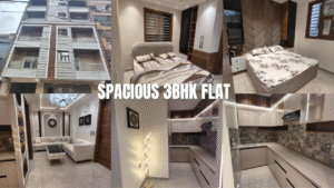 3BHK semi-furnished flat with car parking in S-Block Mohan Garden, Uttam Nagar