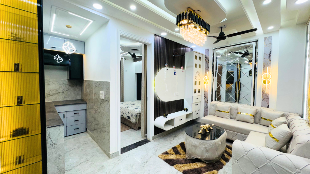 Luxury modern living room interior