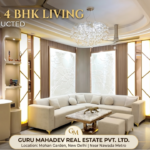 semi furnished 4 BHK flat