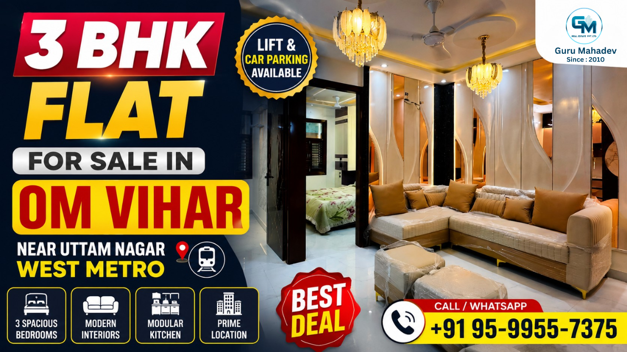 Flats for Sale Near Uttam Nagar West Metro