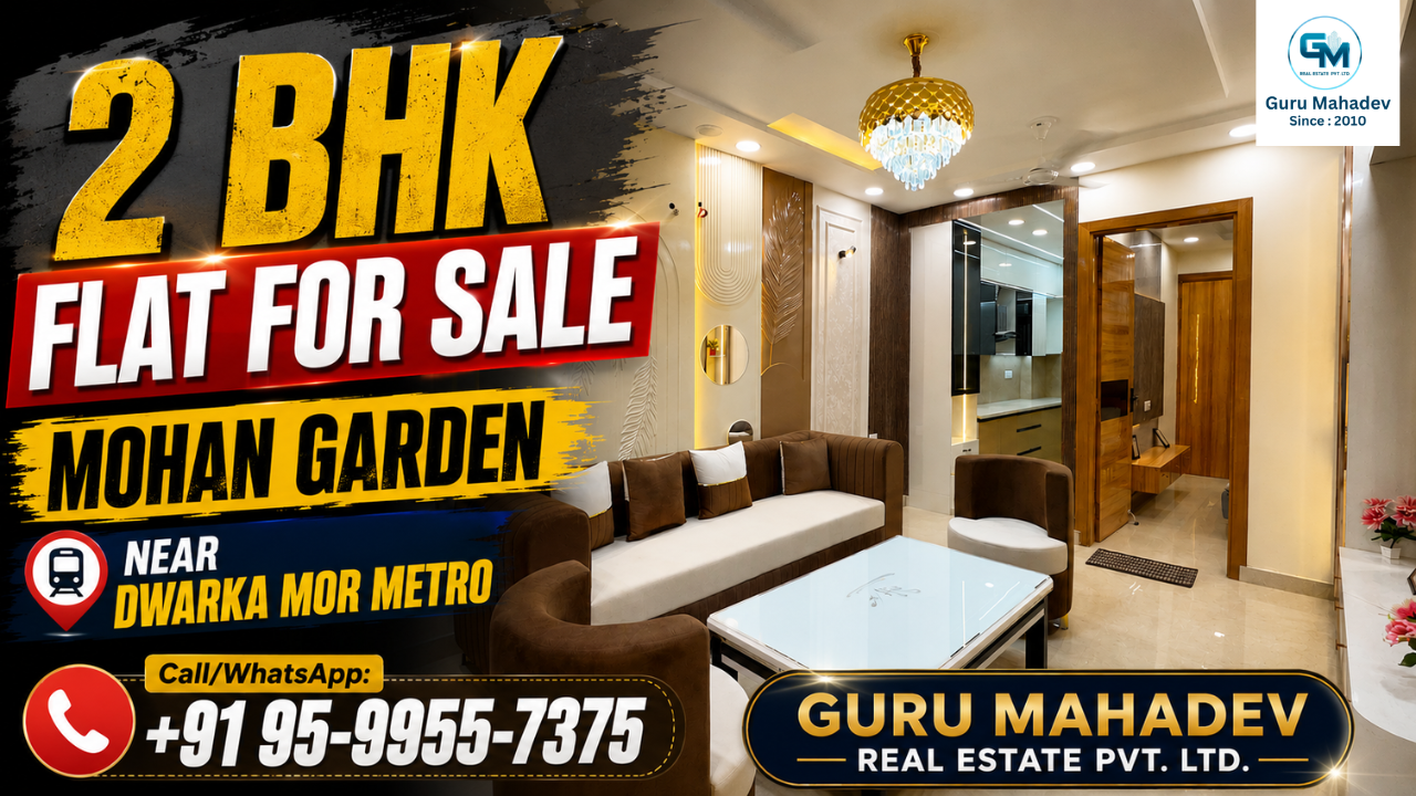 dwarka mor 2 bhk flat price