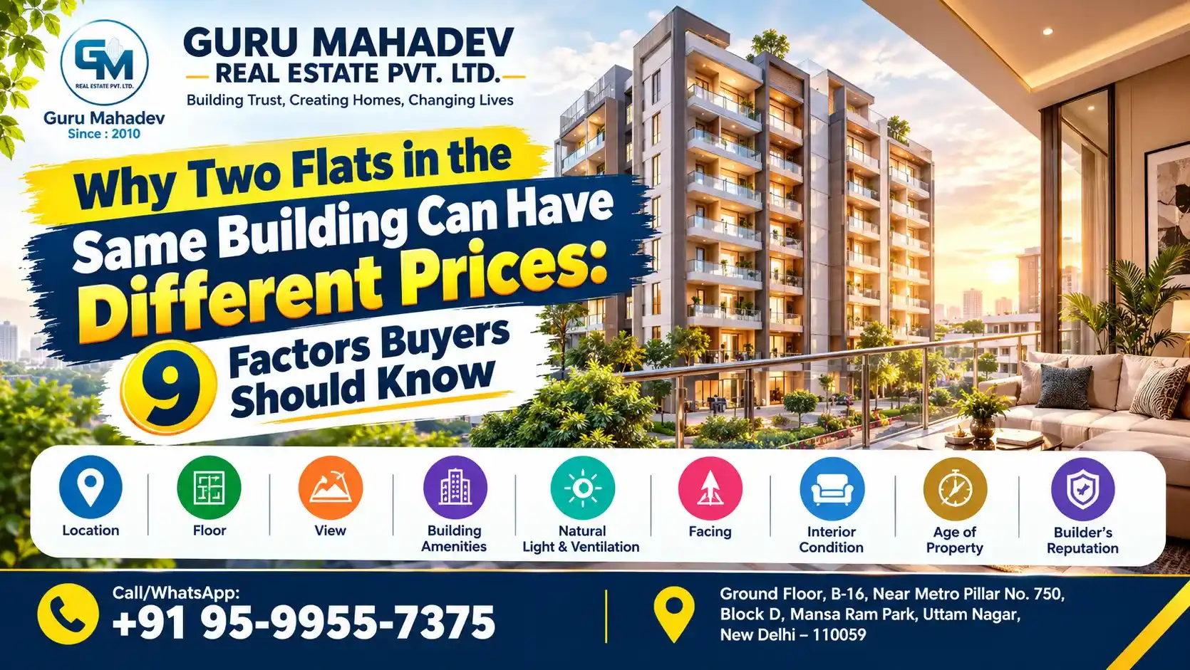 Why Two Flats in the Same Building Can Have Different Prices.