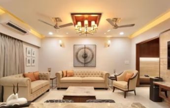 Stylish living room with comfortable seating