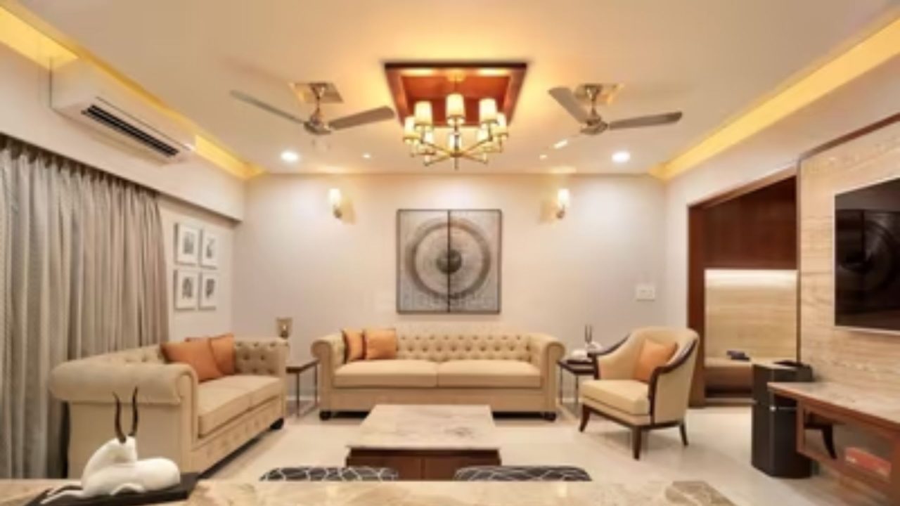 Stylish living room with comfortable seating