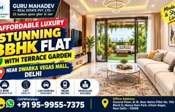 3BHK Flat with Terrace Garden