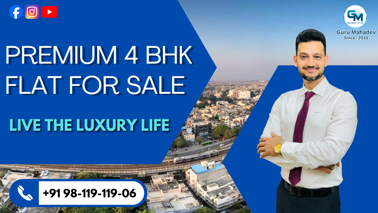4 BHK flat in West Delhi