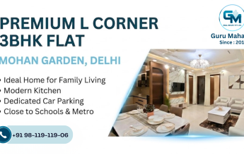 3BHK flat in Dwarka Mor area