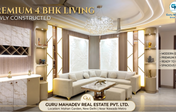 semi furnished 4 BHK flat