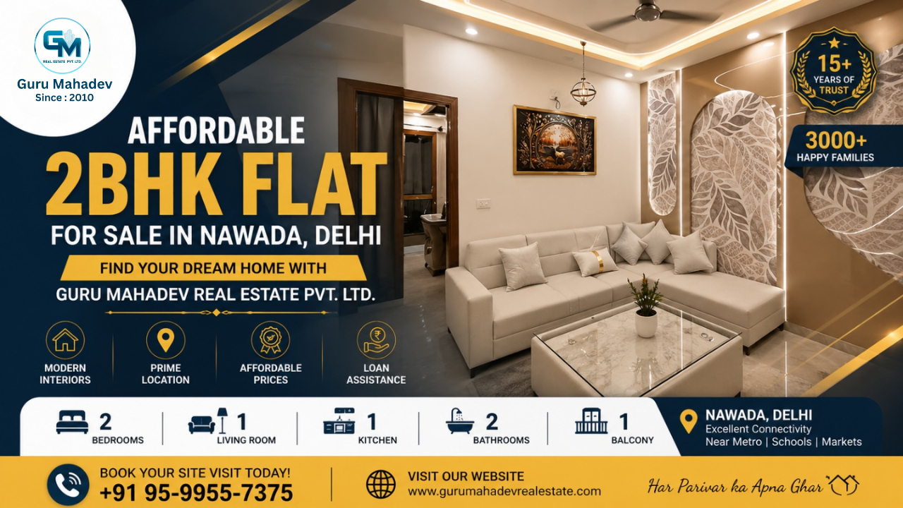 2BHK flat for sale in Nawada Delhi