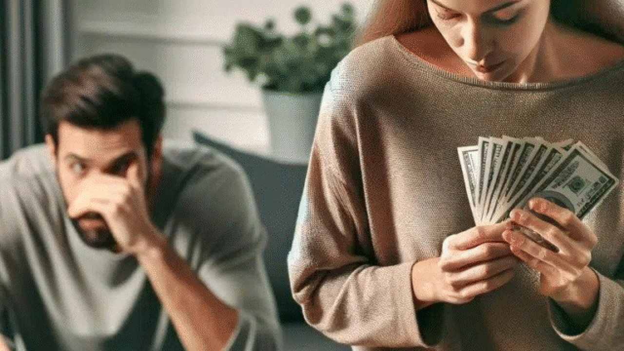 Confused couple after finalizing the flat