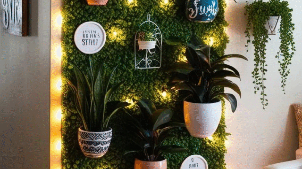 Floating Shelves with Decorative Items