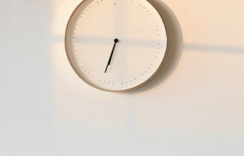 Clock with motivational quote