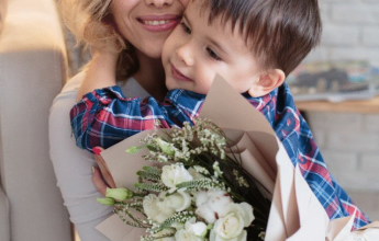 Happy Mother and Son
