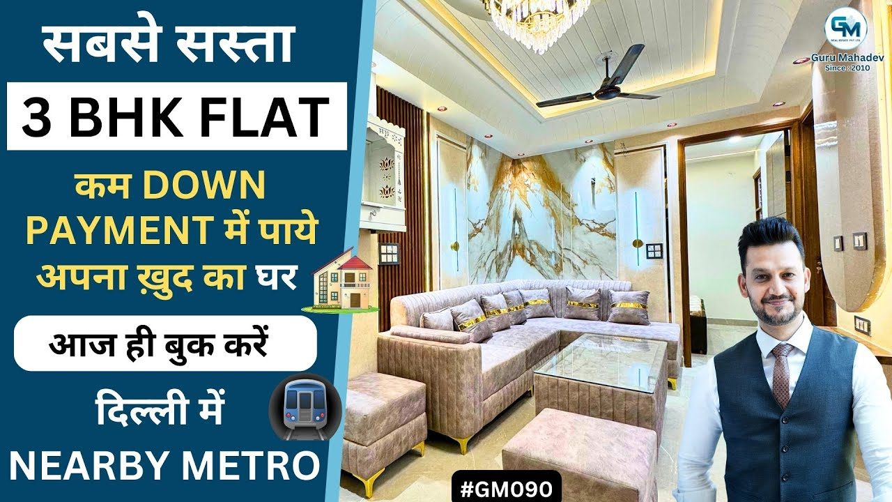Affordable luxury 3 BHK house in Uttam Nagar with modern design and spacious layout
