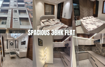3BHK semi-furnished flat with car parking in S-Block Mohan Garden, Uttam Nagar